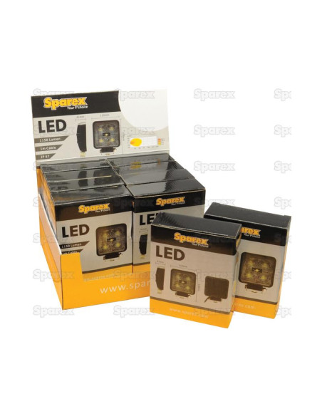 LED Faro de Trabajo, Interference: Not Classified, 1800 Lúmenes Nominales, 10-30V