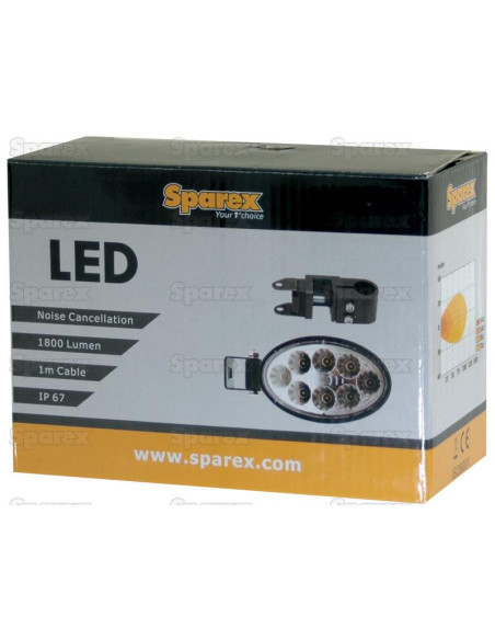 LED Faros de Trabajo, Interference: Class 3, 2400 Lúmenes Nominales, 10-30V