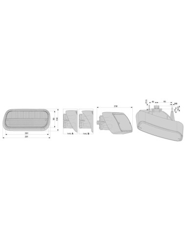 Luz Combinación Trasera Halógena 12V, Izdo.