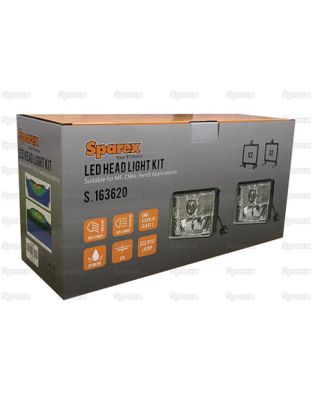 LED Juego Faros, Interference: Class 3, Dcha/Izda (derecha), 1320 Lúmenes Nominales, 10-30V