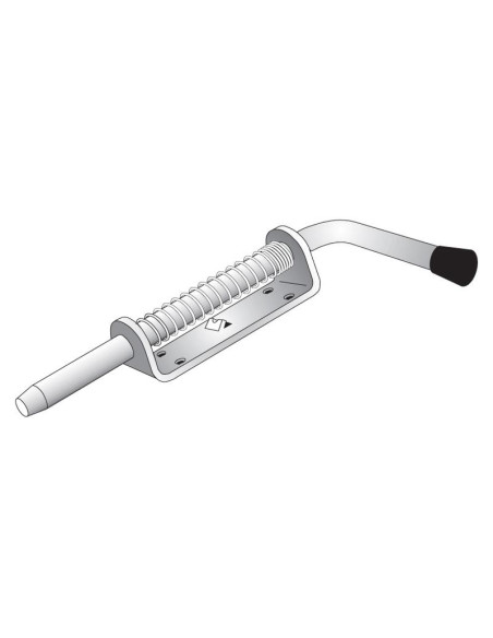 Cerrojos De Muelle, Ø tornillo13mm, Tamaño de la placa: 75mm x 40mm