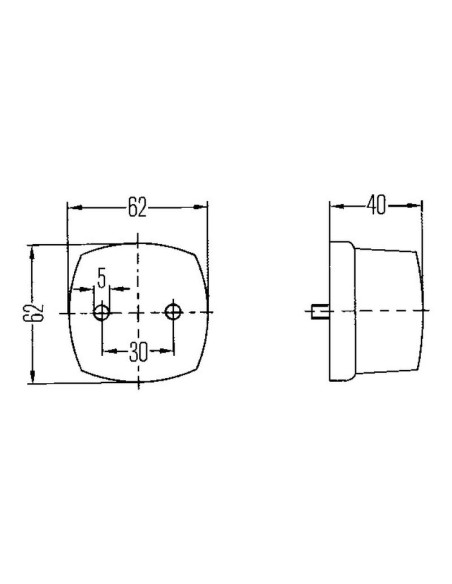 Piloto Intermitente - Visión Delantera, 12/24V (Dcha/Izda)
