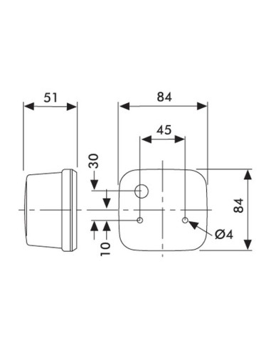 Piloto Intermitente - Visión Delantera, 12/24V...