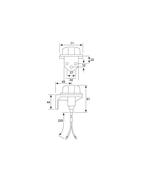 Piloto Intermitente - Visión Delantera, 12V (Dcha/Izda)