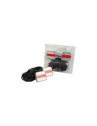 LED Kit Alumbrado, Función: 4, Freno / Trasero / Intermitente / Matricula, Longitud del cable:12M, 12V