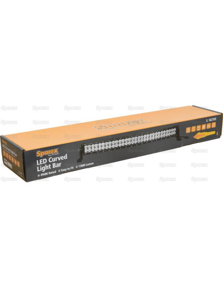 LED Curvada Barra Faro de Trabajo, 885mm, 13800 Lúmenes Nominales, 10-30V