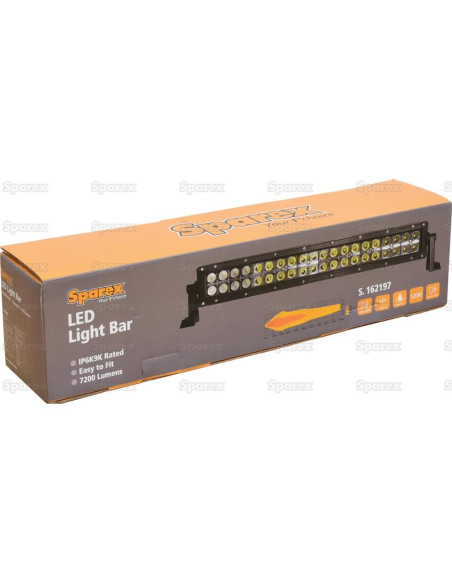 LED Lisa Barra Faro de Trabajo, 610mm, 7200 Lúmenes Nominales, 10-30V