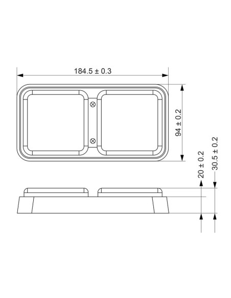 LED Piloto Traseros, Función: 3 - Trasero / Freno / Intermitente, Dcha/Izda, 10-30V