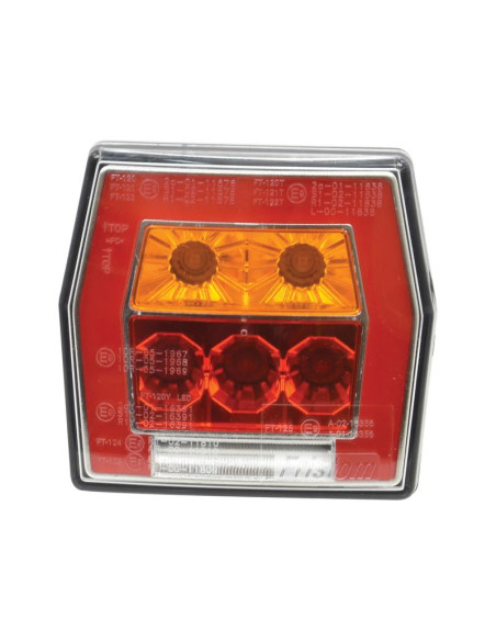 LED Piloto Traseros, Función: 4, Freno / Trasero / Intermitente / Matricula, Dcha/Izda, 12-36V