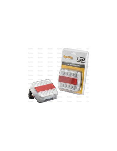 LED Piloto Traseros, Función: 4, Freno / Trasero / Intermitente / Matricula, Dcha/Izda, 12V