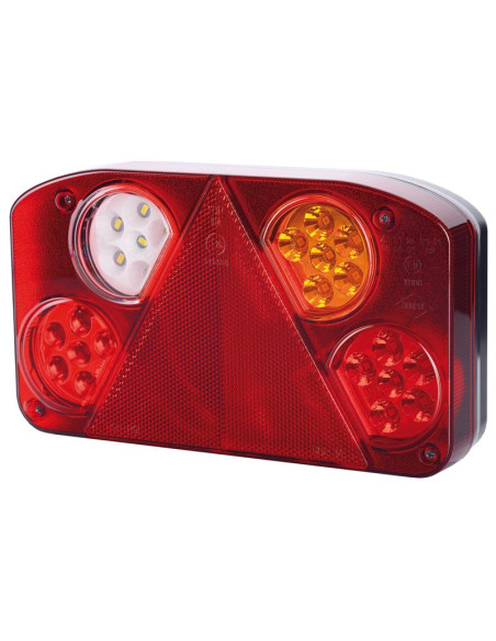 LED Piloto Traseros, Función: 5 - Freno / Posición / Intermitente / Antiniebla / Marcha Atrás, Dcho., 12-24V