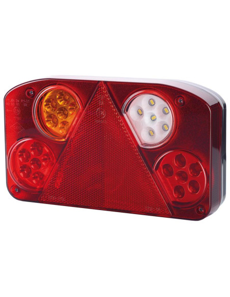 LED Piloto Traseros, Función: 5 - Freno / Posición / Intermitente / Antiniebla / Marcha Atrás, Izdo., 12-24V