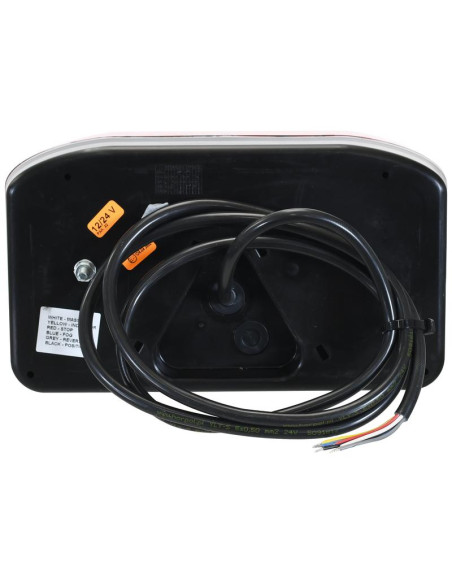 LED Piloto Traseros, Función: 6 - Freno / Posición / Intermitente / Antiniebla / Marcha Atrás / Luz Matrícula, Dcho., 12-24V