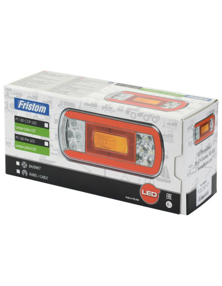 LED Piloto Traseros, Función: 6, Freno / Trasera / Indicator / Marcha atrás/ Matrícula/ Intermitente, Dcha/Izda, 12-36V