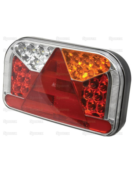 LED Piloto Traseros, Función: 7,Freno/Trasera/Intermitente/Niebla/Marcha atrás/ Matrículare/reflector, Dcho., 12-36V