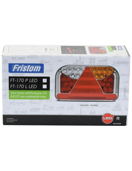 LED Piloto Traseros, Función: 7,Freno/Trasera/Intermitente/Niebla/Marcha atrás/ Matrículare/reflector, Dcho., 12-36V