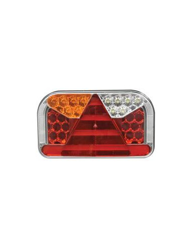 LED Piloto Traseros, Función: 7,Freno/Trasera/Intermitente/Niebla/Marcha atrás/ Matrículare/reflector, Izdo., 12-36V