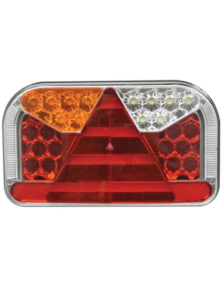 LED Piloto Traseros, Función: 7,Freno/Trasera/Intermitente/Niebla/Marcha atrás/ Matrículare/reflector, Izdo., 12-36V