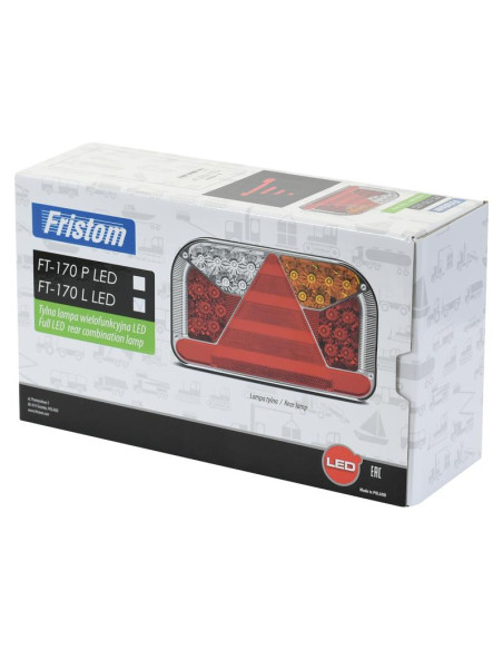 LED Piloto Traseros, Función: 7,Freno/Trasera/Intermitente/Niebla/Marcha atrás/ Matrículare/reflector, Izdo., 12-36V