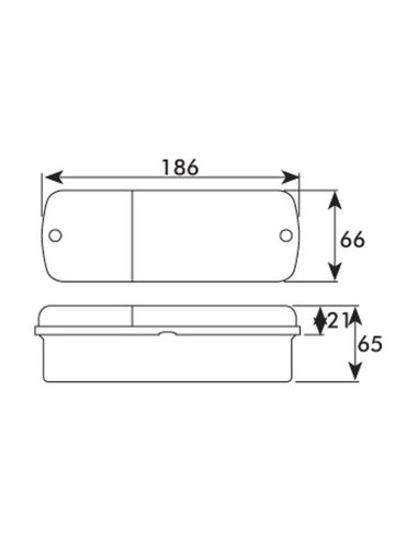 Luz Combinación Trasera Halógena 12/24V, Dcha/Izda