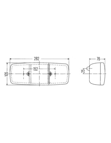 Luz Combinación Trasera Halógena 12/24V, Dcho.