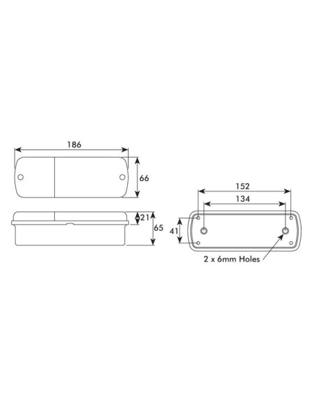 Luz Combinación Trasera Halógena 12V, Dcha/Izda