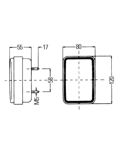 Luz Combinación Trasera Halógena 12V, Dcha/Izda