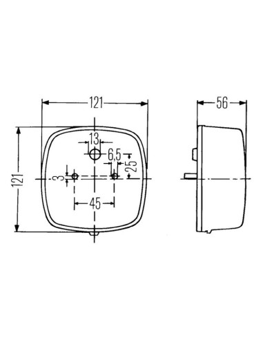 Luz Combinación Trasera Halógena 12V, Dcha/Izda