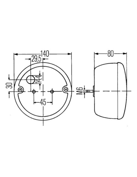 Luz Combinación Trasera Halógena 12V, Dcha/Izda