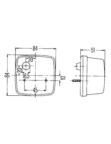 Luz Combinación Trasera Halógena 12V, Dcha/Izda