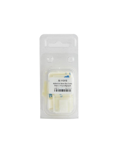 Blister 10 pzas. Sujetacable Adhesivo Ø9mm