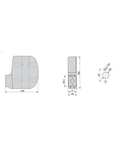 Piloto Trasero 12/24V, Dcho.