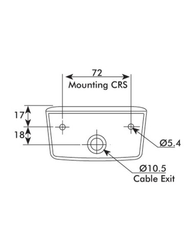 Luz de matrícula 12V