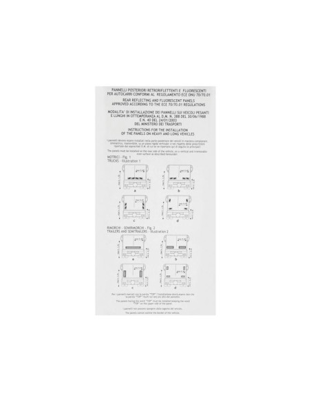 Panel reflectante, 565mm x 140mm