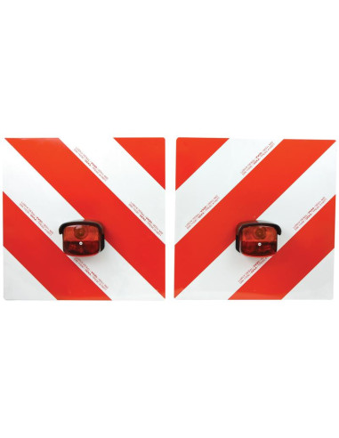 Placa Halógena de Advertencia con Luz 12V,...