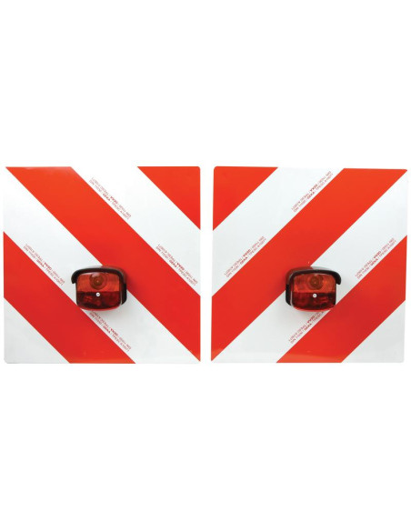 Placa Halógena de Advertencia con Luz 12V, Dcha/Izda