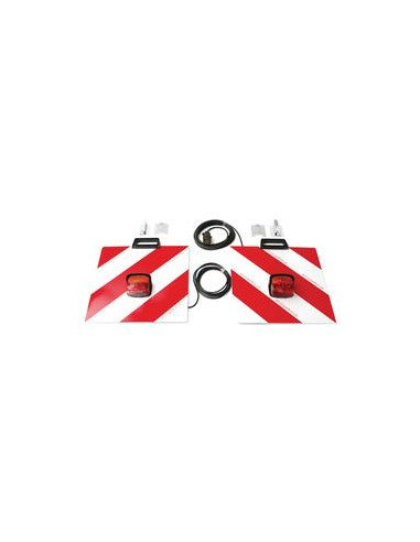 Placa Halógena de Advertencia con Luz 12V, Dcha/Izda