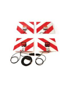 Placa Halógena de Advertencia con Luz 12V, Dcha/Izda