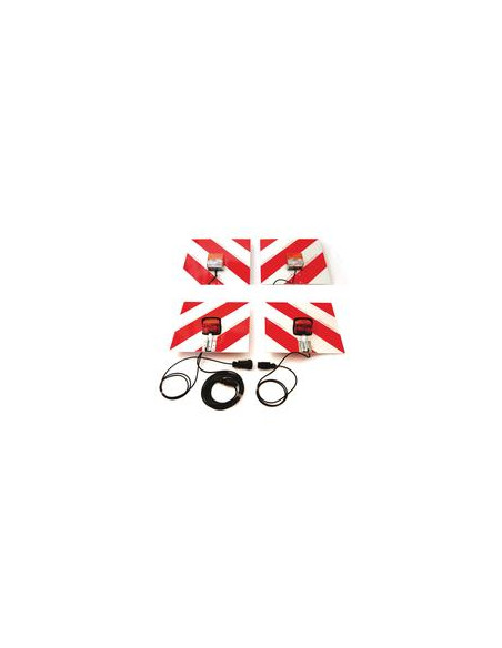 Placa Halógena de Advertencia con Luz 12V, Dcha/Izda