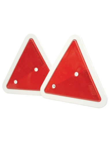Reflector - Triangular (Rojo) 180mm (2 pzas....