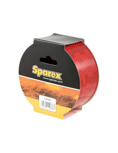 Rojo Cinta Retrorreflectante, Anchura: 50mm x Longitud: 12.5m