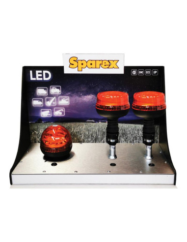 Expositor para luces LED con interruptores y...