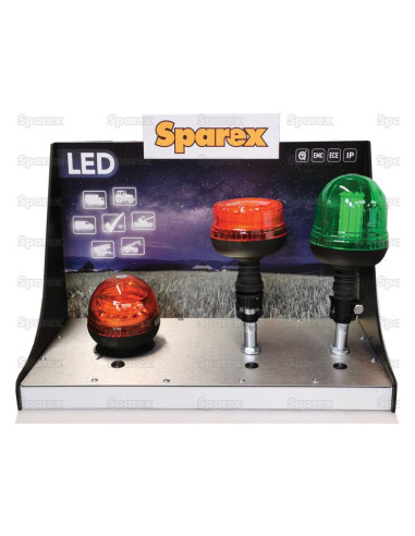 Expositor para luces LED con interruptores y...