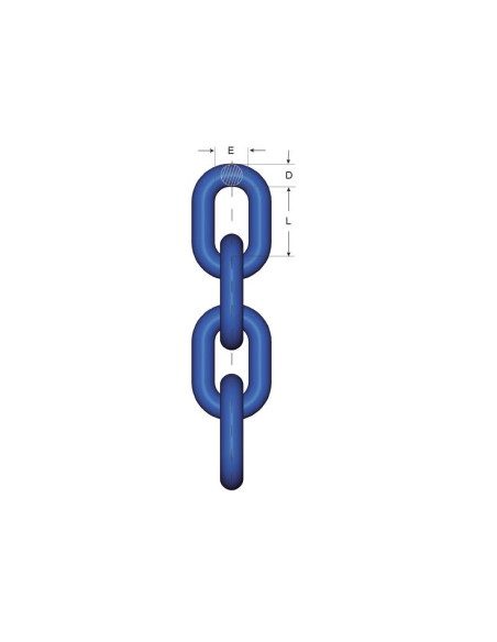 Gancho de seguridad de eslinga de cadena GrabiQ - Número de patas: 1, Longitud: 3M, SWL: 2.6T
