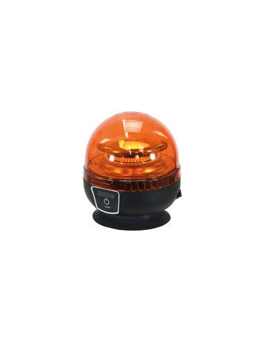 LED Rotativo Recargable (Ambar), Interference: Class 3, Magnético, 12-24V