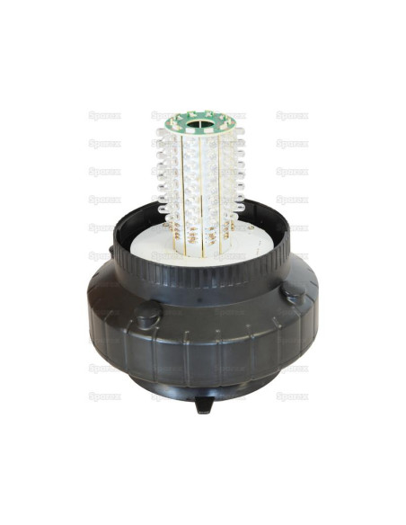 LED Rotativo Recargable (Ambar), Interference: Class 3, Magnético, 12-24V