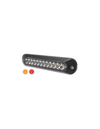 Luz de Peligro LED, 12 LEDs, Color de luz: Ambar / Rojo