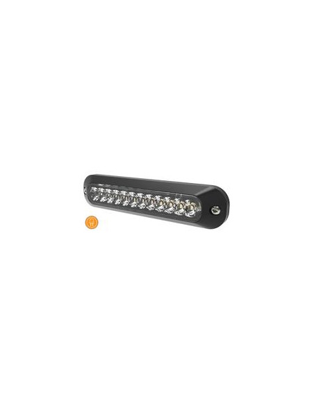Luz de Peligro LED, 12 LEDs, Color de luz: Ambar / Transparente