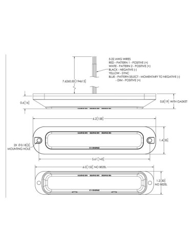 Luz de Peligro LED, 12 LEDs, Color de luz:...