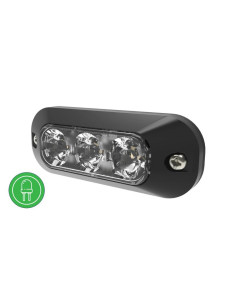 Luz de Peligro LED, 3 LEDs, Color de luz: Verde 2